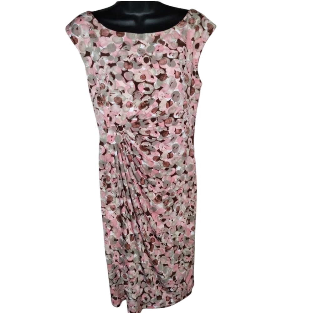 Connected Apparel dress, great condition,  pink and white, lined